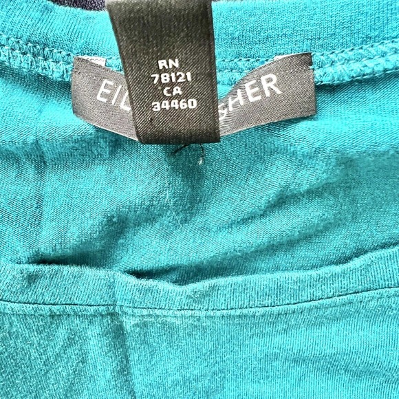 Eileen Fisher Midi Tank Dress Womens Petite Small/Medium Baby Blue Drop Waist - Picture 8 of 8